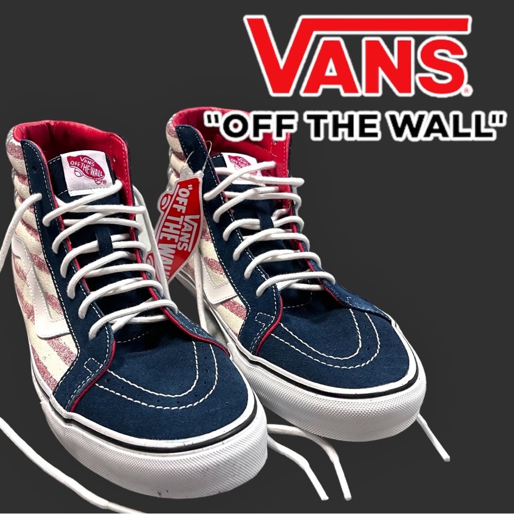 Vans Reissue SK8-HI Americana Dress Blues sneakers. 👟🛹